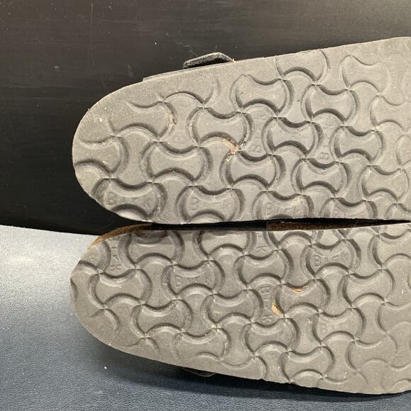 Birkenstock Gizeh Women's Sz US 7 EU 38 Black Thong Leather Sandals shoes - Picture 6 of 10